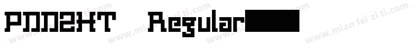 PDDZHT Regular字体转换